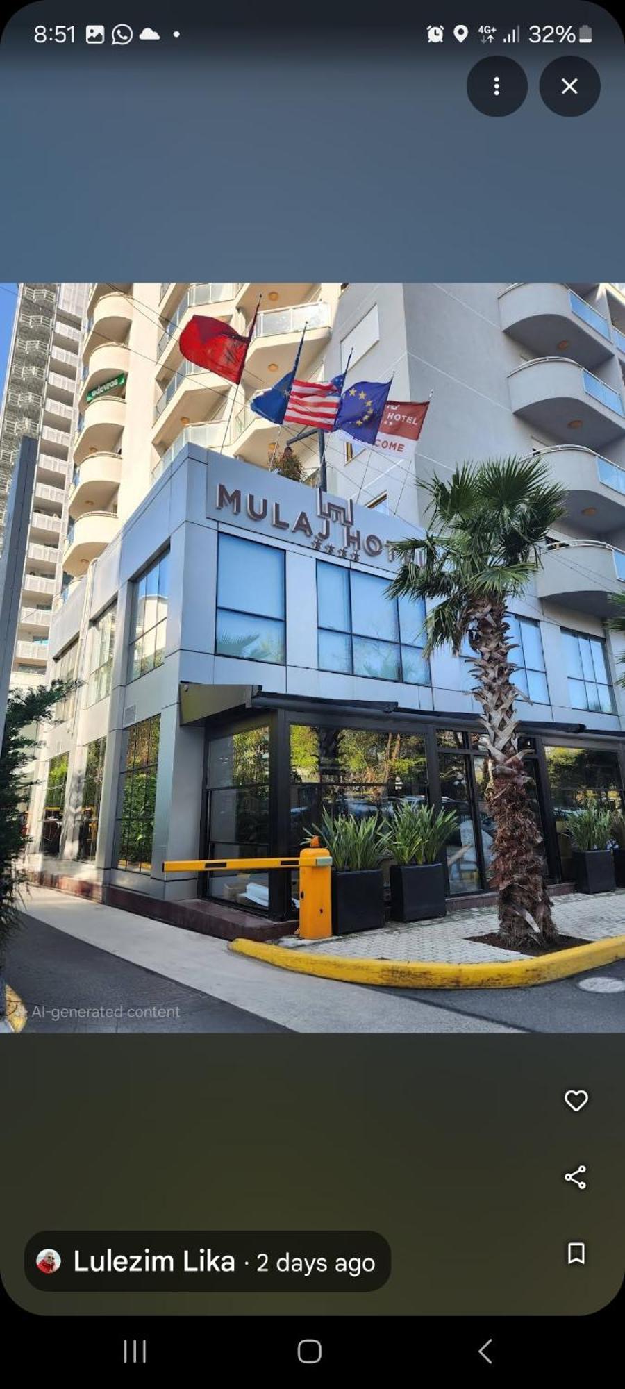 Mulaj Hotel 地拉那 外观 照片